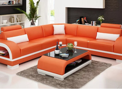 Wunnzëmmer Lieder XXL Canapé Sofa modern Designer Eckpolster Polster