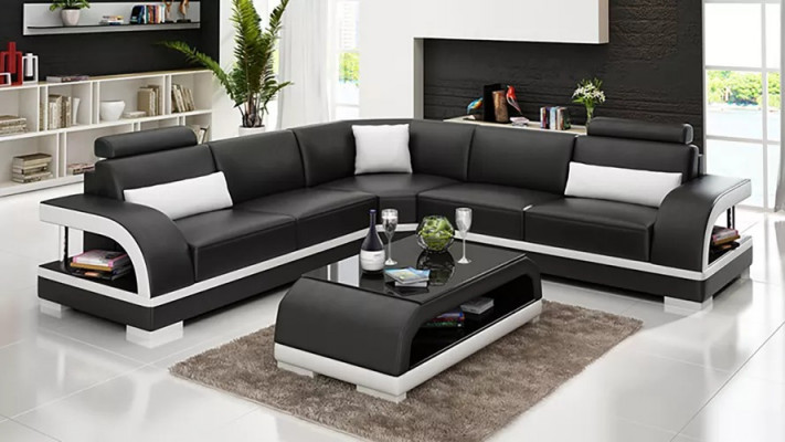 Wunnzëmmer Lieder XXL Canapé Sofa modern Designer Eckpolster Polster