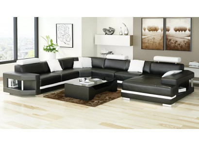 Modernen Design Wunnzëmmer Ecksofa Miwwelen Eckcouch Liederpolster Couche