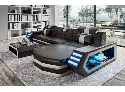 Design Ecksofa Wunnzëmmer Miwwelen Eckcouch Liederpolster Canapé Sofa