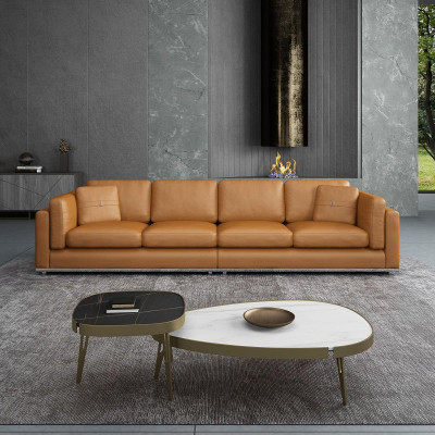Sofa 4 Sëtzer Sofas Luxus Polstersofas Ledersofas Luxus Designer Couch Neit Sofa