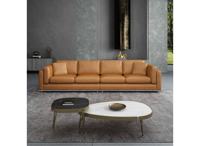 Sofa 4 Sëtzer Sofas Luxus Polstersofas Ledersofas Luxus Designer Couch Neit Sofa