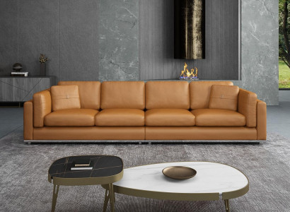 Sofa 4 Sëtzer Sofas Luxus Polstersofas Ledersofas Luxus Designer Couch Neit Sofa
