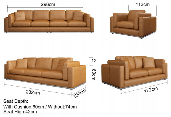 Sofa 4 Sëtzer Sofas Luxus Polstersofas Ledersofas Luxus Designer Couch Neit Sofa