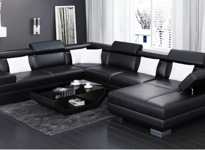 Sofa Wunnzëmmer Lieder XXL Couch Polster Landschaft modern Designer