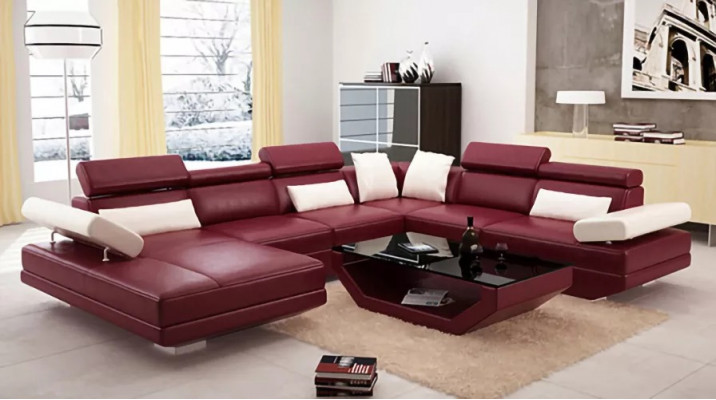 Sofa Wunnzëmmer Lieder XXL Couch Polster Landschaft modern Designer