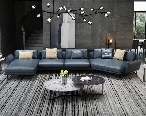 Eckcouch L-Form Wunnlandschaft Canapé Sofa Polster Eck Garnitur Lieder Capoen Neit