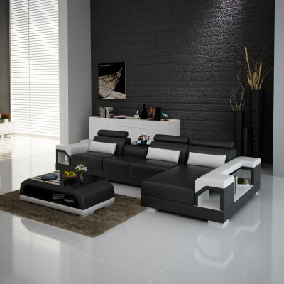 Canapé Ecksofa Lieder Wunnlandschaft Garnitur Design Modern Sofa L-Form mat USB