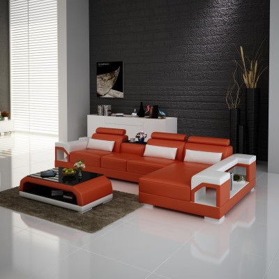 Canapé Ecksofa Lieder Wunnlandschaft Garnitur Design Modern Sofa L-Form mat USB