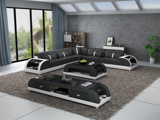 Liedercouch L-Form Couch Wunnlandschaft Eckcouch Garnitur Modern Design Couch USB