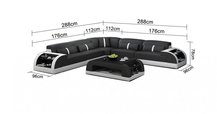 Liedercouch L-Form Couch Wunnlandschaft Eckcouch Garnitur Modern Design Couch USB