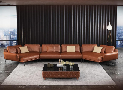Wénkelsofa Italienesch Miwwelen Wunnzëmmer Canapé Polster Luxus Sofa Wénkel-Garnitur
