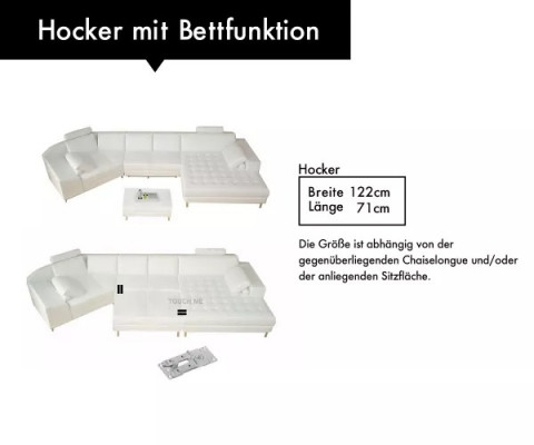 Modern Sofa Ecksitzgrupp U-Form Liederkanapé Ecksëtz Canapé Designer Sofa