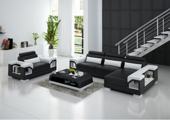 Wunnlandschaft Ecksofa L Form Fauteuil Set Garnitur Modern Sofa Lieder Couch Nei