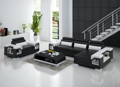 Wunnlandschaft Ecksofa L Form Fauteuil Set Garnitur Modern Sofa Lieder Couch Nei
