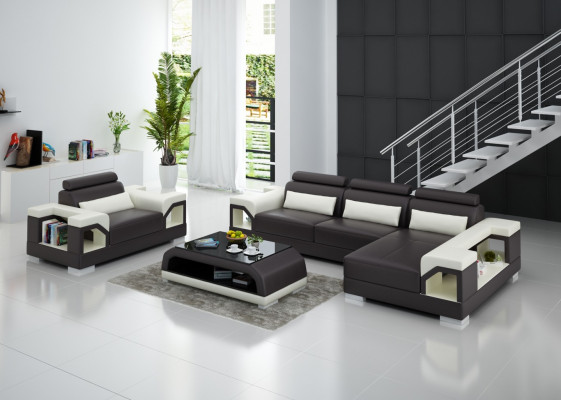 Wunnlandschaft Ecksofa L Form Fauteuil Set Garnitur Modern Sofa Lieder Couch Nei