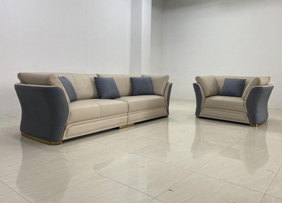 Sofa Garnitur 4+1 Sëtzer Couch Polster Garnitur Miwwelen Italienescht Design Sofa