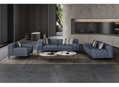 Luxus modern Sofas Sëtzgrupp 321 Sëtzer Sofas Polster Chesterfield Lieder Nei