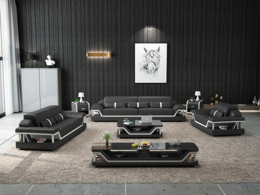 Sofagarnitur 3 2 1 Sëtz Sofa Sëtz Canapé Polster Garnitur Modern Couchen Nei