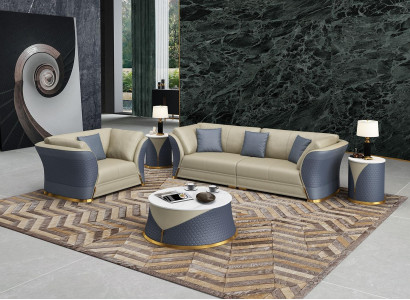 Sofagarnitur 3+1 Sëtzer Sofas Couch Polstersuite Miwwelen Couchen Lieder Büro Nei