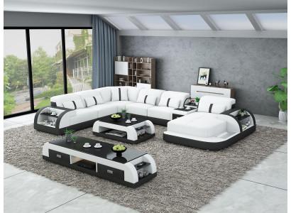 Ledersofa Design Eckgarnitur Ecksofa Luxus Wunnlandschaft Ledersofa Couch Gepolster.