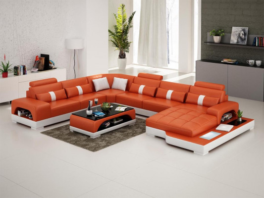 Eckgarnitur Lieder-Sofa Design Luxus Wunnlandschaft led Sofa Couch Polster Ecksofa