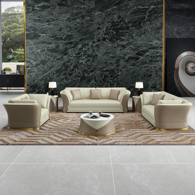 Sëtzgarnitur 3+2+1 Sëtzer Design Gepolstert Sofas Lieder Relax Modern Nei Brong