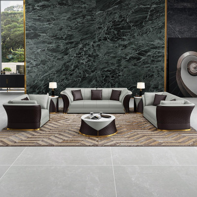 Sëtzgarnitur 3+2+1 Sëtzer Design Gepolstert Sofas Lieder Relax Modern Nei Brong