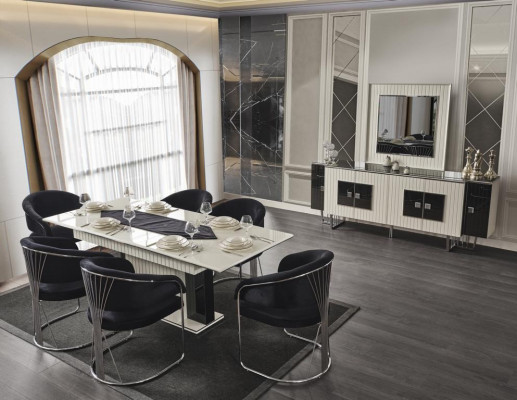 Modernt Sëtzstill 1x Iesszëmmer Fernseh Lounge Sëtz Polsterstill Neit Textil