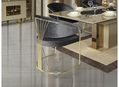 Stull schwaarz Luxus Iesszëmmer schéin Miwwelen Design elegant Still modern Holz