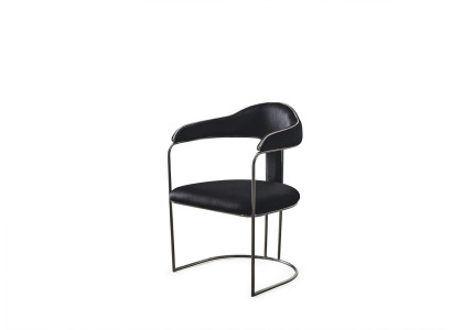 Moderne Fotell Stull 1x Iesszëmmer Tëlee Lounge Sëtz Polsterstull Neit Textil