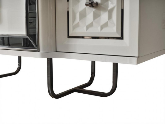 Säitendësch Wäiss Kommode Konsolendësch Spigel 2 Deeler Kommoden Säitendëscher