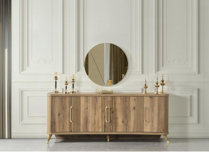 Edel Design Konsole Holz Säitendësch Anrichte Schaf Konsolendësch