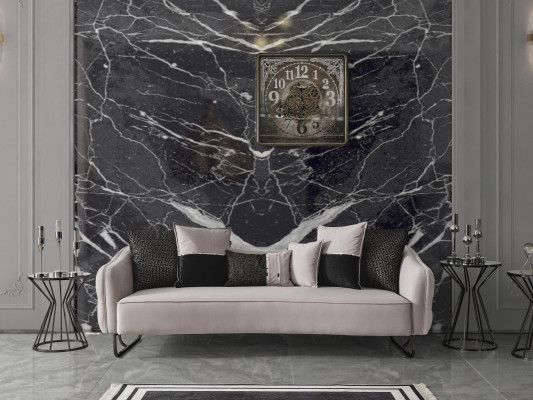 Sofa 3 Sëtzer beige Sofa Stil Luxus Wunnzëmmer modernen Design Polsterstoff nei