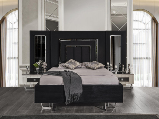 Schlofzëmmer Bett 2x Nuetsdëscher Luxus Better Set Komplett Design Miwwelen 3 Stéck