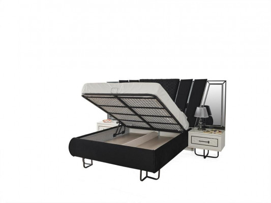 Schlofkummer Miwwelen Bett Nuetsdësch Schafschaf Schaf Better 4tlg