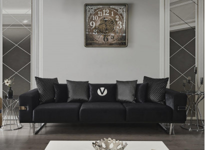 Wunnzëmmer Canapé Couchen Polster Canapéen XXL Design Canapé 4 Sëtz Stoff Grouss Neien