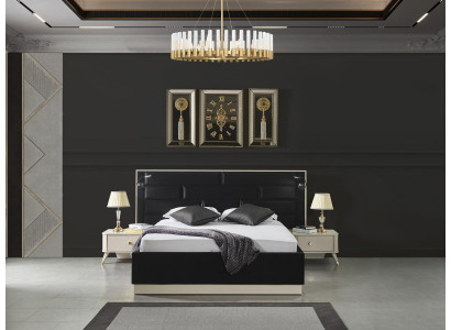 Luxus Schlofkummer Nuetsdësch Better Bett 3stéck komplett Set Design Ariichtung