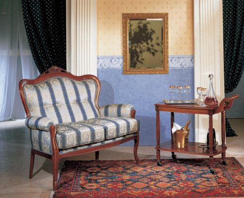 Zweesëtzer Canapé 2 Sëtzer Design Canapéë Polster Klassesch Sëtz Stoff Textil Couch