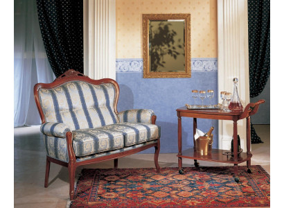 Zweesëtzer Canapé 2 Sëtzer Design Canapéë Polster Klassesch Sëtz Stoff Textil Couch