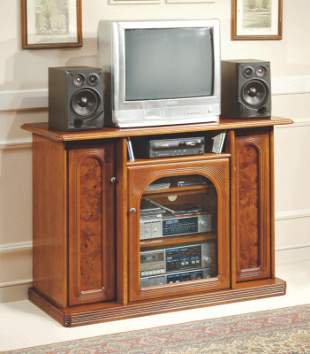 Braune Fernsehkommoda Luxus Sideboard Kommode Wunnzëmmerméubel Schief Kascht hëlzent