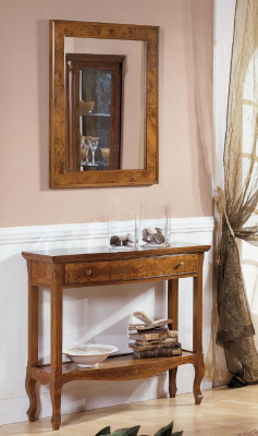 Italienesch Miwwelen 2-Deeler Set Miwwel Stil StileElisa Sideboard Spigel Holz Konsole
