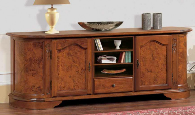 Sideboard mat Spigel Anrichte Sideboards Holz Schaf Cabinet Miwwelen Kommoden Brong Neit