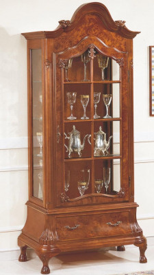 Vitrinn Glasvitrine brong Miwwelen Schief Vitrinnen Schaf Italienesch Miwwelen nei