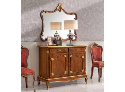 Anrichte Kommode Spigel Kommode Tiräng Holz Art Deco Luxus Design Set 2tlg