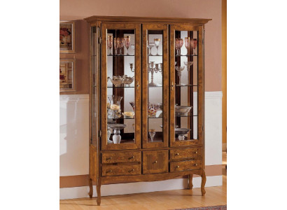 Schief, Vitrinnen, Glasschaf, Holzvitrinn, Schaf, Miwwelen, Italienesch Anricht