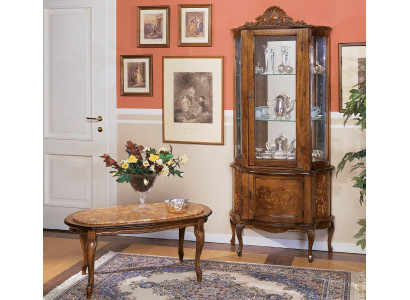 Vitrinn Anrichte Schiefen Design Italienesch Miwwelen Schaf Luxus Barock Holz