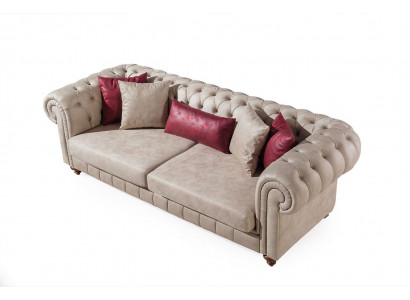 Modern Polstersofa Designsofa Dräisëtzer Sëtz Neit Designersofa 3 Sëtzer