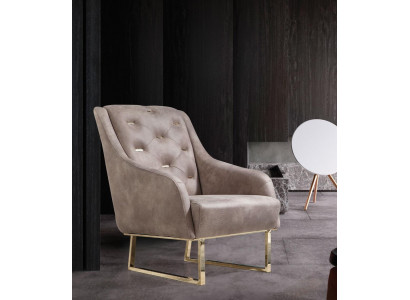 Fauteuil Textil Wunnzëmmer Luxus Design Miwwelen Still Modern Chesterfield