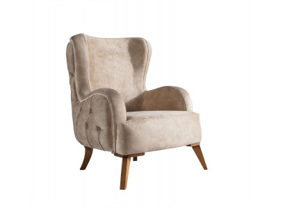 Textilpolster Still Couch Sofa Sëtz Luxus Faarweg Relax Beige Chesterfield Nei